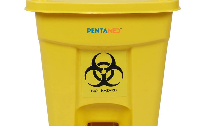Biohazard Medical Recycle Bin